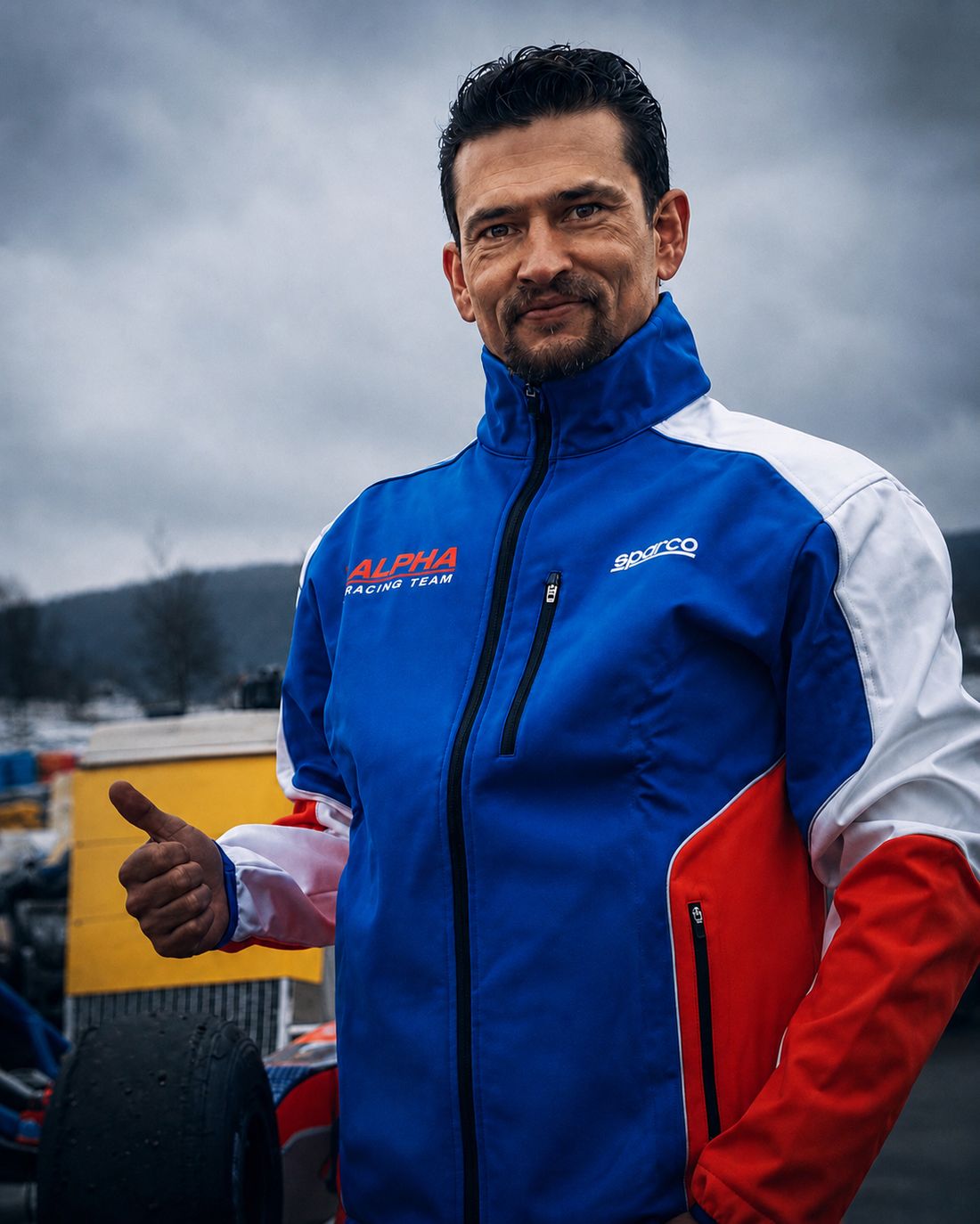 Michaël Hyvernaud lors de ses années de compétition en karting